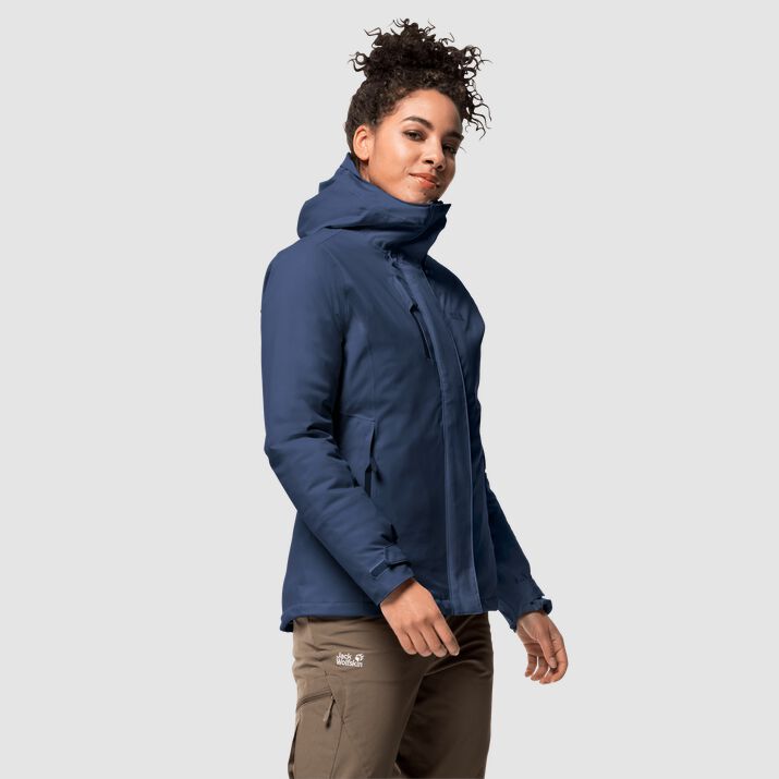 Chamarra Invierno Jack Wolfskin Troposphere Mujer Azul Marino Mexico-1147289